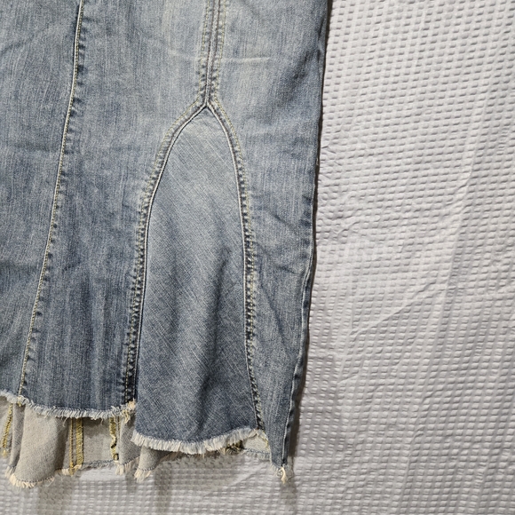 Old Navy Special Edition Blue A-Line Denim Skirt Size Large - Picture 4 of 15